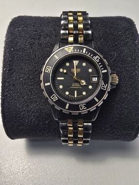 Pre - TAG Heuer 980.028 Black PVD Gold Womens 1000 Series Prof Quartz Watch